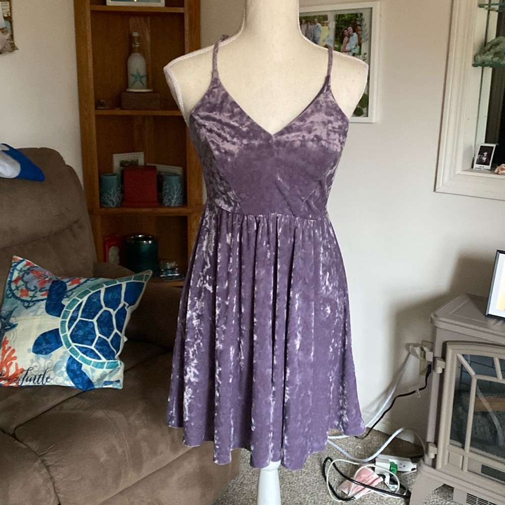 Purple Velvet dress